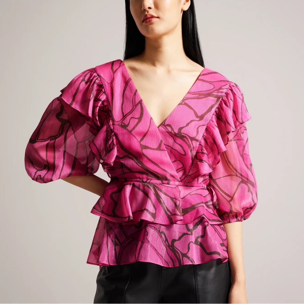 Ted Baker Jasmyna Blouse Pink US 6‎